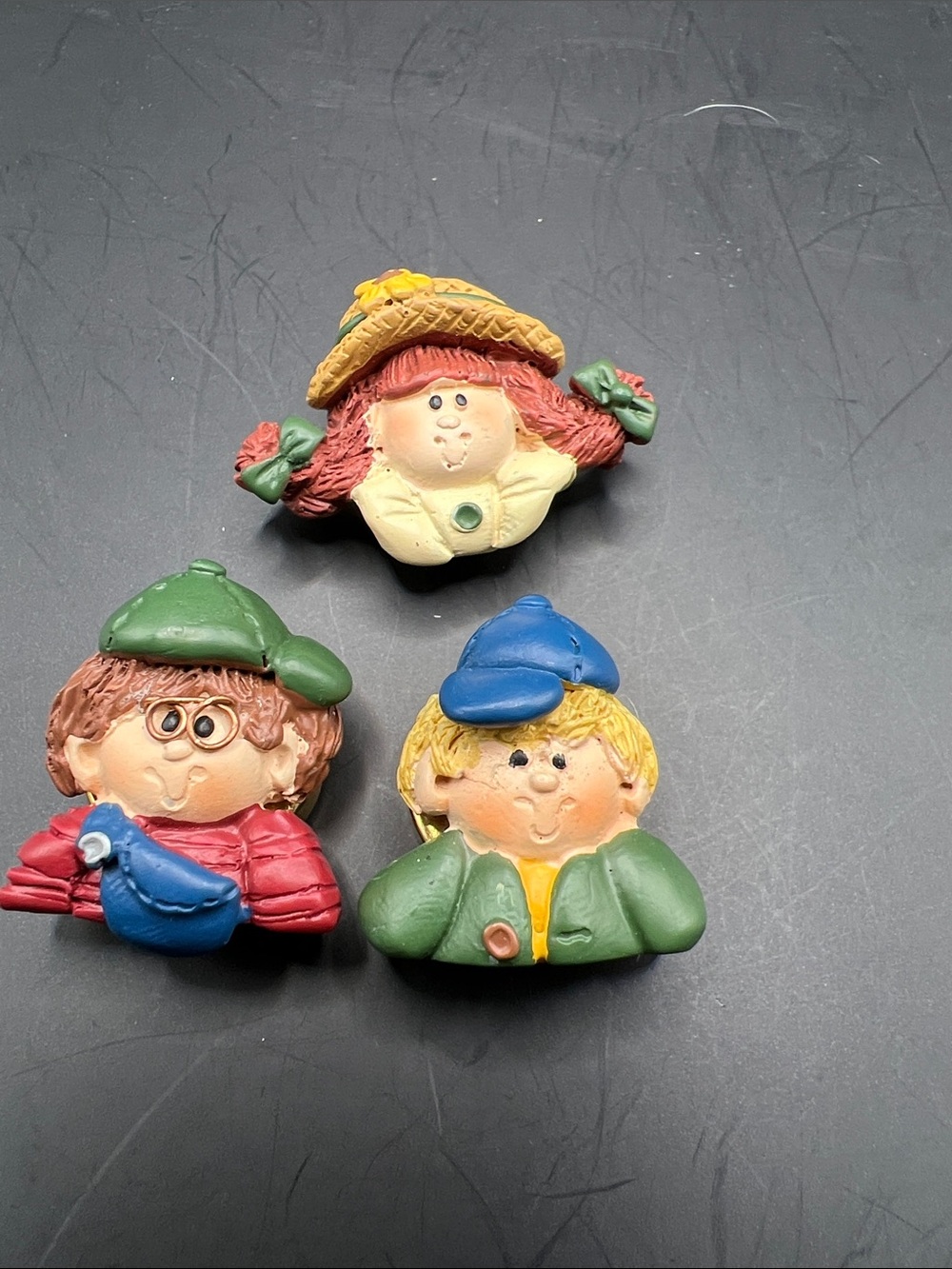 Kids Decorative Button Covers - Colorful Trio (Green, Red, Blue)